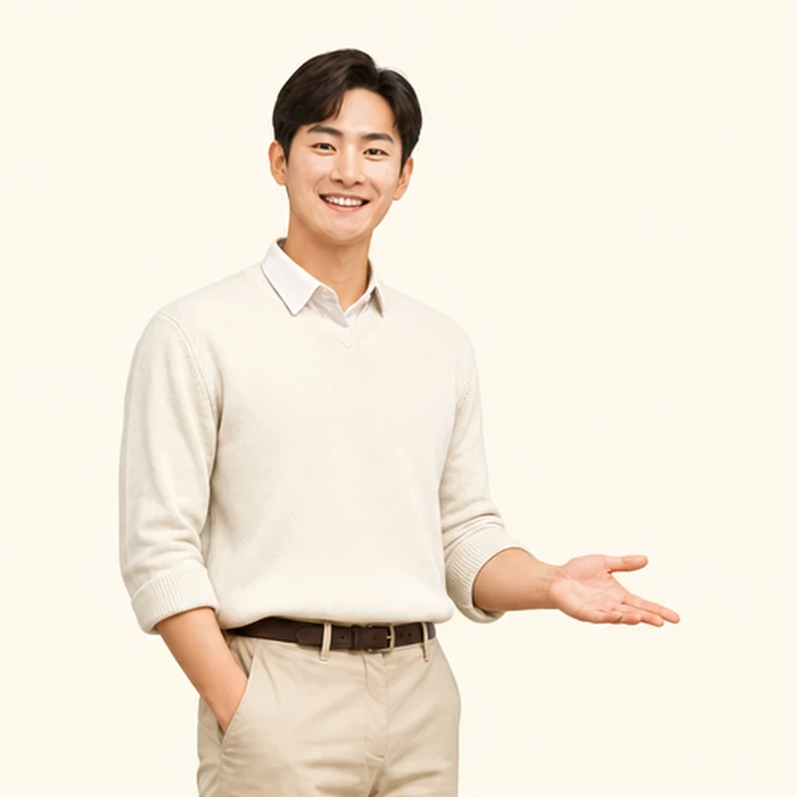 신용불량 그랑콜레오스 장기렌트카 상담 신청을 안내하는 담당자
